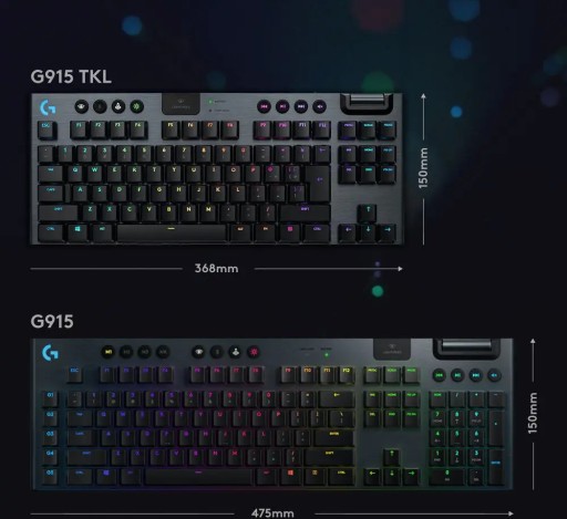 LOGITECH G915 TKL LIGHTSPEED Линейная клавиатура