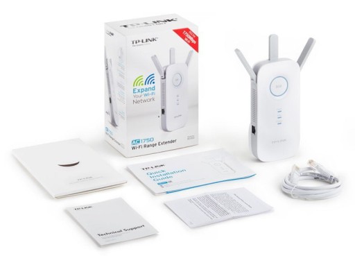 Удлинитель TP-LINK RE450 802.11ac, 2,4 ГГц/5 ГГц, 450+
