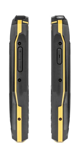 Телефон KRUGER & MATZ Iron 2, черный и желтый
