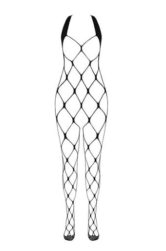 Bodystocking - bielizna erotyczna BS091 black - czarny PASSION one size