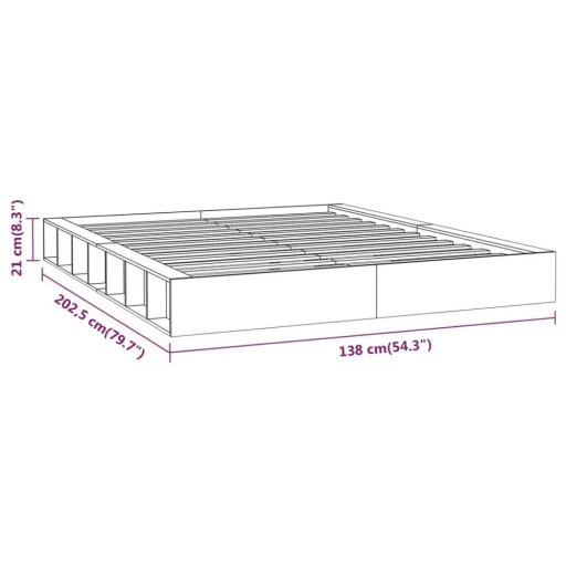 Рама без регулировки VidaXL 120x200