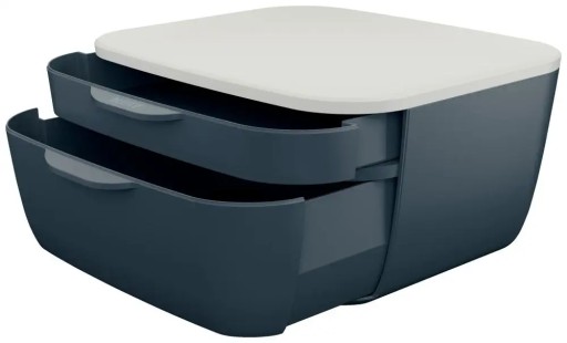 Контейнер Leitz Cozy с 2 ящиками, серый x2