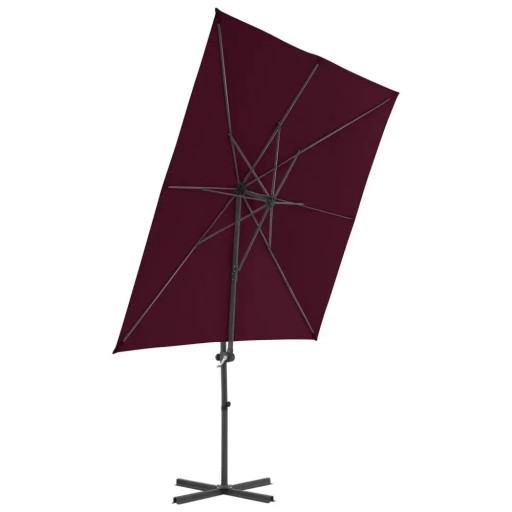 PARASOL OGRODOWY SKŁADANY NA SŁUPKU SOLIDNY NA TARAS OGRÓD BALKON 250x250cm