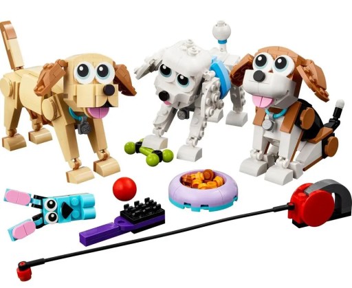 LEGO CREATOR 31137 UROCZE PSIAKI + LEGO TORBA PAPIEROWA ŚREDNIA 6315792