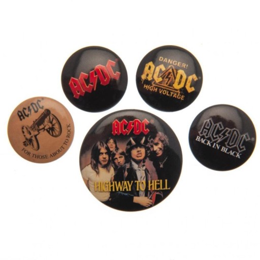 Przypinki do ubrań AC/DC Logo na plecak 5 sztuk