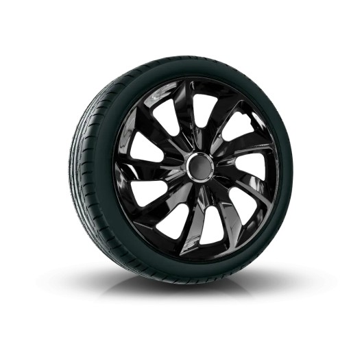 4x 15-дюймовые универсальные колпаки NRM PAINTED STIG BLACK, комплект колпаков