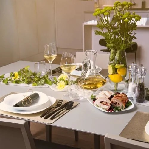 Блюдо стеклянное Bormioli Parma, белое, 20х28 см.