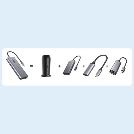 Адаптер Choetech 12in1 HUB-M26 USB-C на USB-C USB