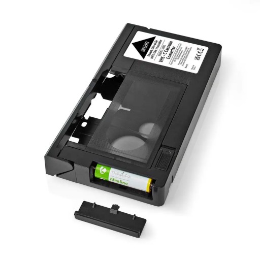Конвертер VHS | Преобразование: VHS-C в VHS | Подключи и работай | Черный