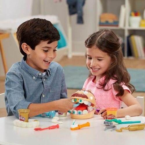 БОЛЬШОЙ НАБОР PLAY DOH СТОМАТОЛОГ ПЛАСТИКОВЫЙ ПРОПУСК 16В1