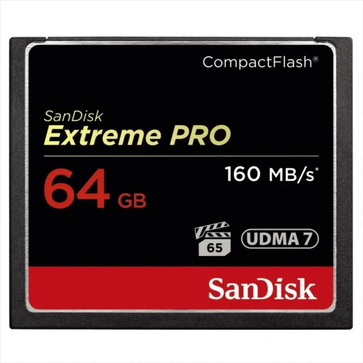 SANDISK 64 ГБ Compact Flash EXTREME PRO CF 160 МБ/с