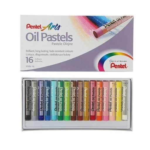 Pastele olejne Pentel PHN mix 16 kolorów