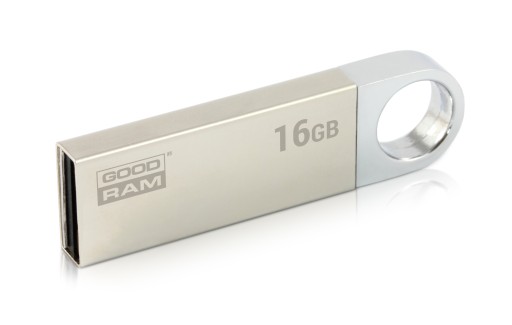 Флеш-накопитель Goodram UUN2 USB 2.0, 16 ГБ, серебристый
