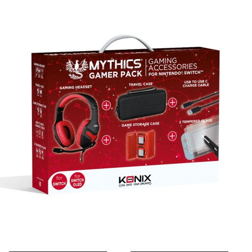 Набор аксессуаров Konix KX-GPK-NS для Nintendo Switch 5 шт.