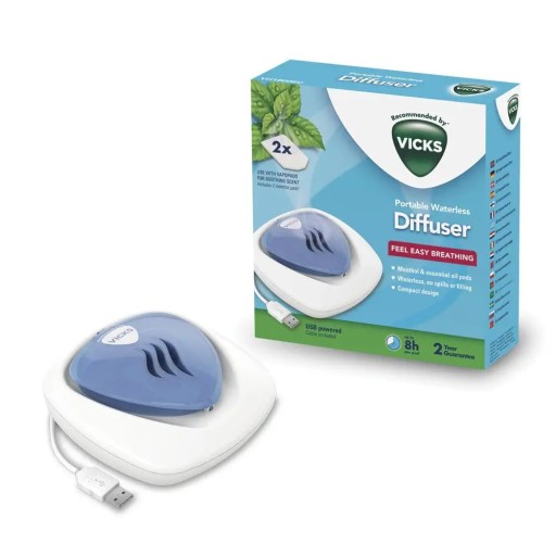 VICKS VH1800EU Портативный безводный диффузор для картриджей с ароматизаторами