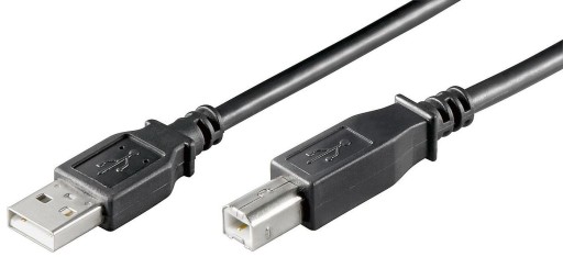 MicroConnect USB2.0 A-B 5 м M-M Черный