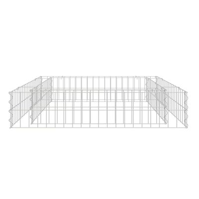 Высокий габионный вазон оцинкованная сталь 100x100x20 см