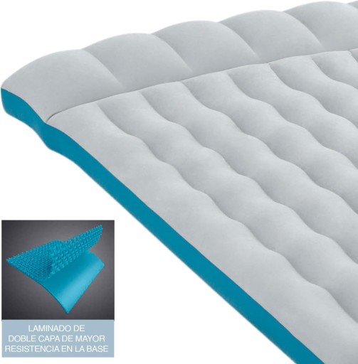 Materac dwuosobowy Intex 193 x 127 x 24 cm niebieski