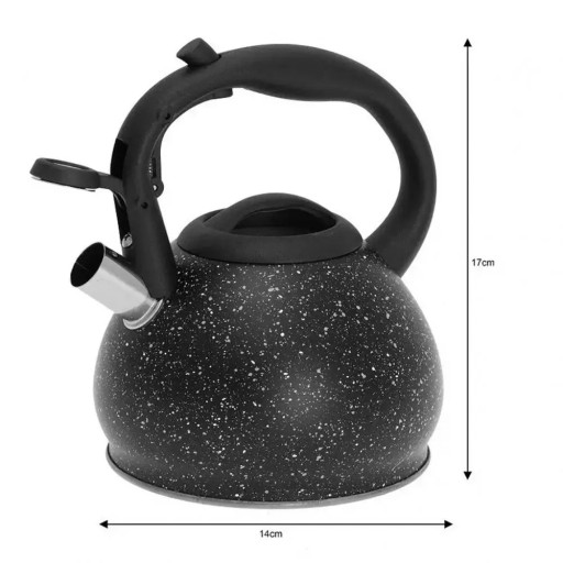 Заварочный чайник со свистком и ситечком для чая KETTLE