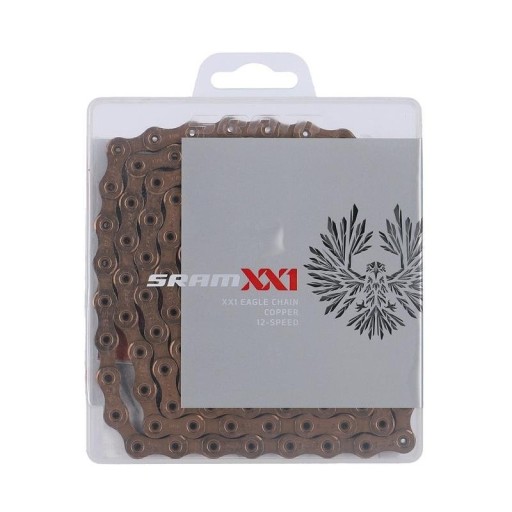 Велосипедная цепь Sram PC XX1 Eagle, медь, 12 рядов, 126 звеньев + звено
