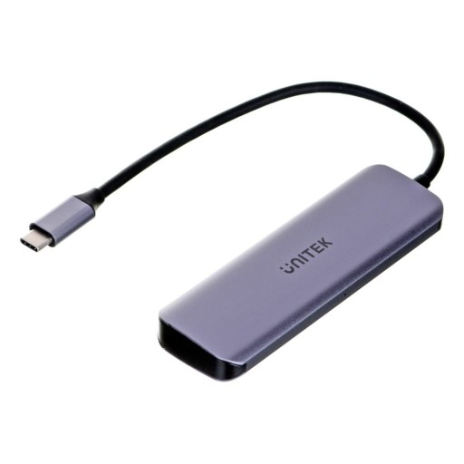 Концентратор Unitek Active с USB-C на 4 порта USB 3.1 Gen 1, microUSB, 5 Гбит/с, BC 1.2