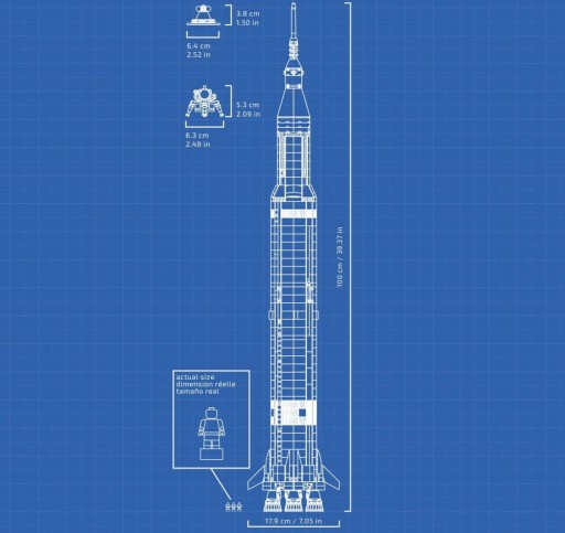 LEGO Ideas 92176 Ракета NASA «Аполлон-Сатурн»