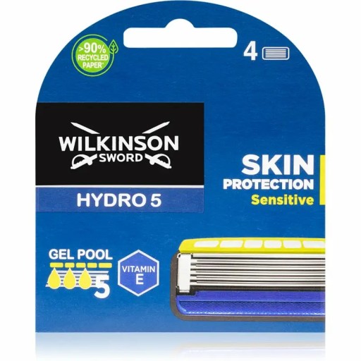 Wilkinson Hydro 5 чувствительный лезвие для мужской бритвы 4 ПК