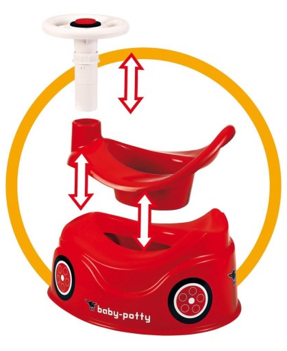 БОЛЬШОЙ ГОРШОК BOBBY CAR КРАСНЫЙ 56801