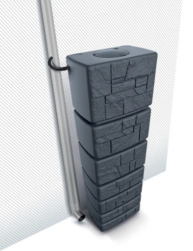 РЕЗЕРВУАР ДЛЯ ДОЖДЕВОЙ ВОДЫ Waterform Tower Stone [500L] СЕРЫЙ PROSPERPLAST
