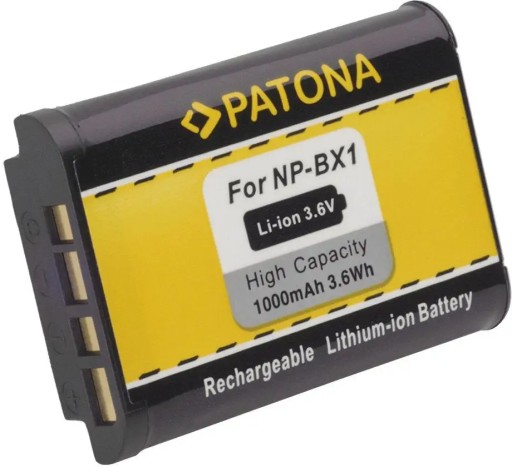 Аккумулятор PATONA NP-BX1 1000мАч/3,6В для SONY
