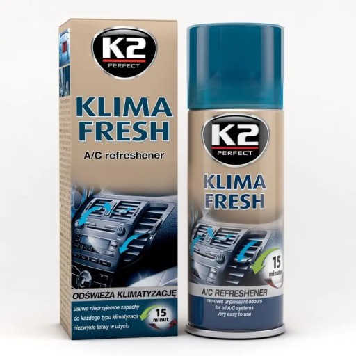 K2 Klima Fresh темно-синий освежает салон автомобиля