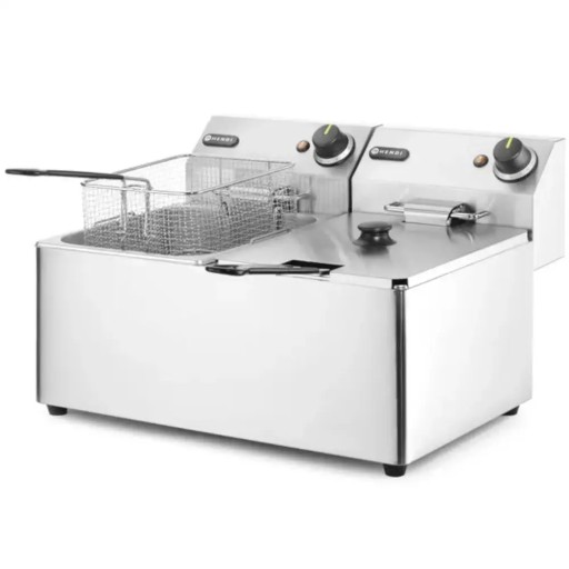 Двойная фритюрница Kitchen Line 7 кВт 230 В 2 x 8 л - Hendi 205