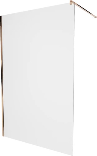 MEXEN KIOTO ŚCIANKA PRYSZNICOWA WALK-IN 120 x 200 CM ROSE GOLD szkło 8 mm