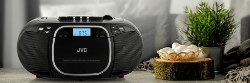 BOOMBOX RADIOODTWARZACZ CZARNY RC-E451B JVC CD USB WyświetlaczLCD MP3 Radio