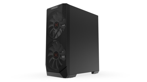 Новый корпус для ПК Krux Gaming Midi Tower с стеклом H. Vortex Glass, 2 вентилятора RGB