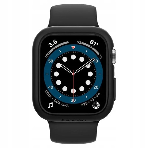 Чехол для Apple Watch 4/5/6/SE (44 мм) черного цвета — SPIGEN Thin Fit