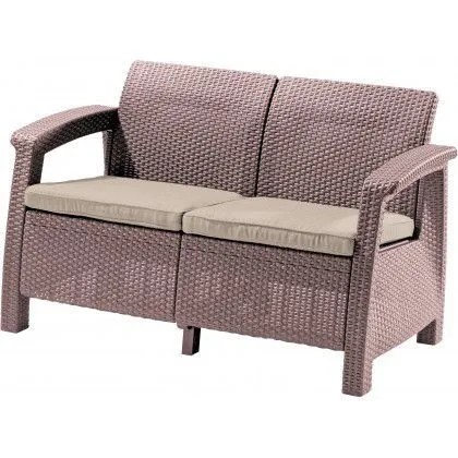CORFU LOVE SEAT Садовый диван Cappuccino