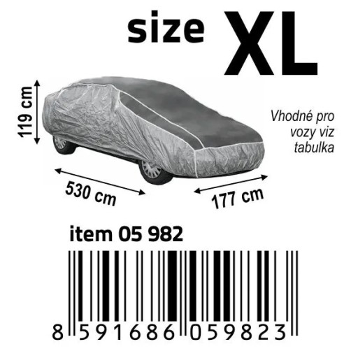 Противоградовый брезент XL — 530×177×119 см
