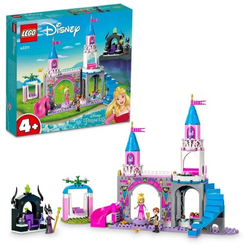 LEGO Disney Princess 43211 Zamek Aurory + Piórnik szkolny