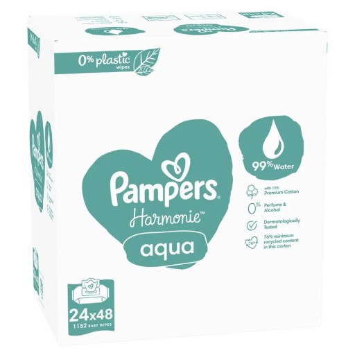 Влажные салфетки Pampers Harmonie Aqua 24 x 48 шт.