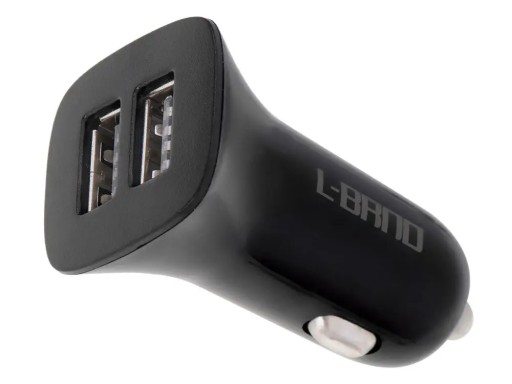 L-BRNO Автомобильное зарядное устройство Dual USB + Lightning