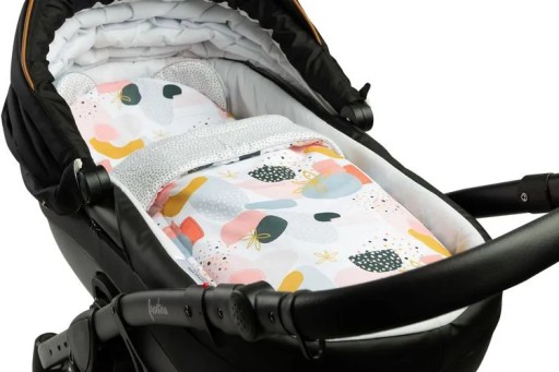 КОМПЛЕКТ ДЛЯ КОЛЯСКИ ABSTRACT DOTS GREY