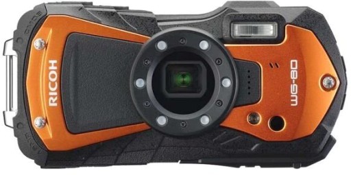 Камера Ricoh WG-80 оранжевого цвета