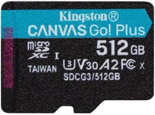Карта памяти microSD Kingston Canvas Go Plus R170 W90 512 ГБ