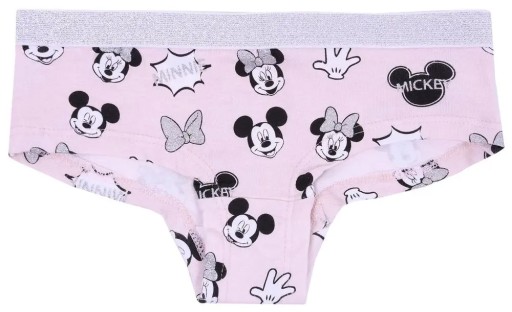 DISNEY Minnie Młodzieżowe BAWEŁNIANE dziewczęce majtki 2 pary WYGODNE 146