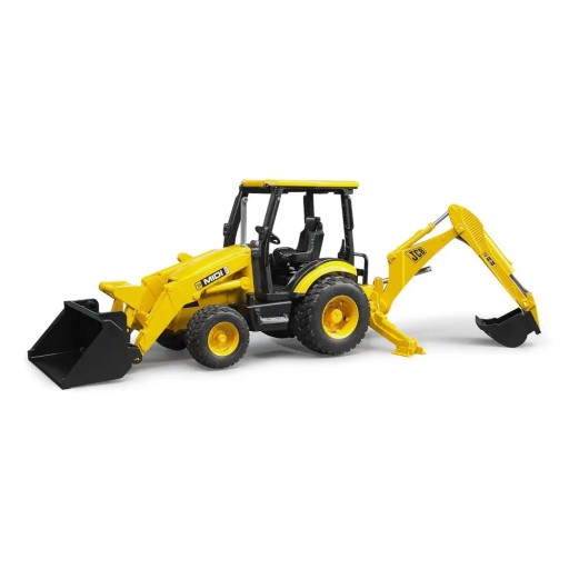 Погрузчик и экскаватор Bruder JCB Midi CX, желтый