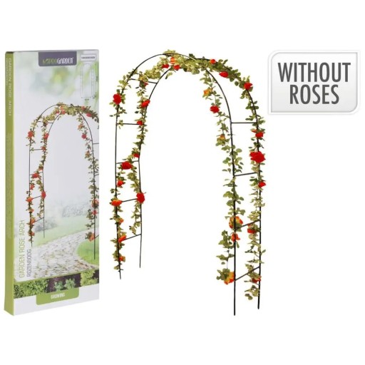 Piękna Metalowa Pergola Ogrodowa Na Pnącza Róże 240cm Łuk Różany Rosenbogen