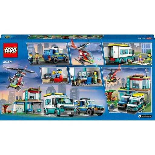 LEGO City 60371 Кирпичная парковка для машин скорой помощи