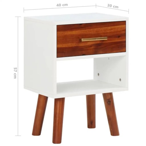 Тумба прикроватная из акации 40x30x57 см