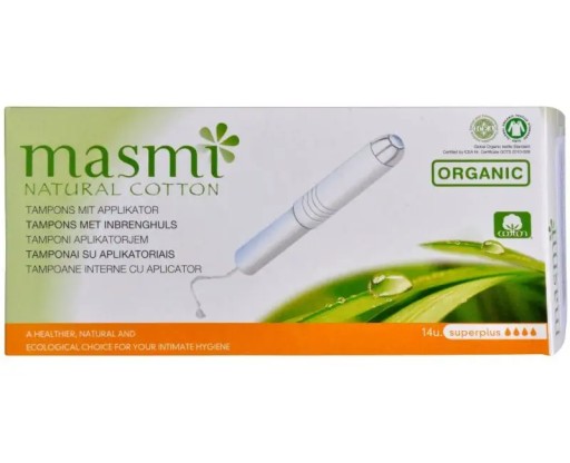 Экологические тампоны Masmi Super Plus (с аппликацией) 14 шт.